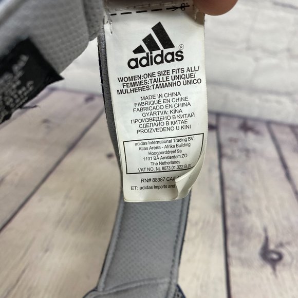 Adidas Golf Hat Women Cap Visor Strap Back Blue One Size Fits All Embroidered - Picture 9 of 10